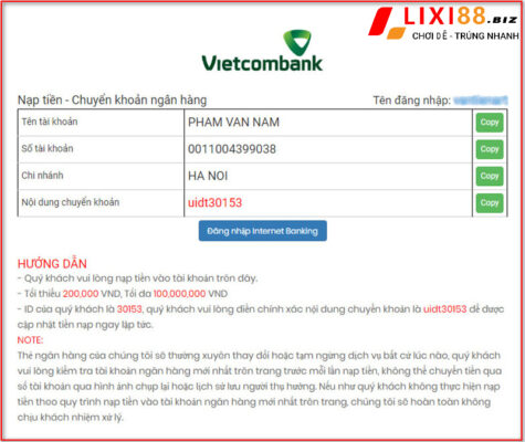 Hướng Dẫn Cách Nạp Tiền Lixi888 Siêu Nhanh, Chuẩn Xác 6 Mot-so-luu-y-nap-tien-tranh-nham-lan
