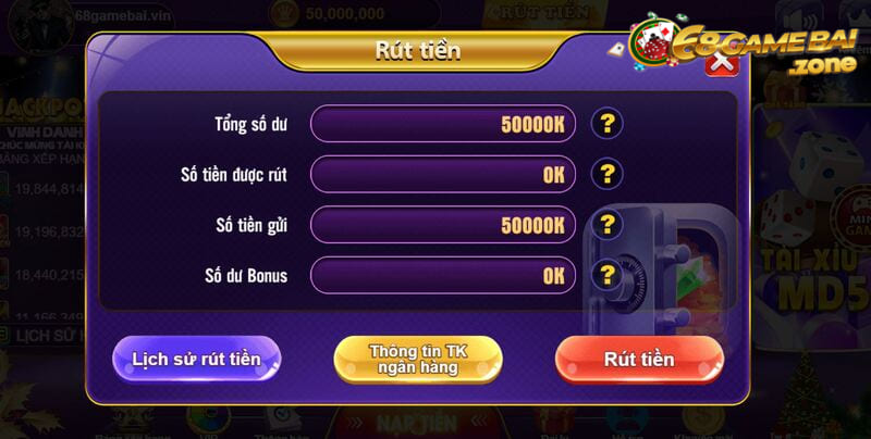 68 game bài - Cổng game bài đổi thưởng uy tín nhất Việt Nam 8 3 bước rút tiền tại 68 game bài không làm khó hội viên