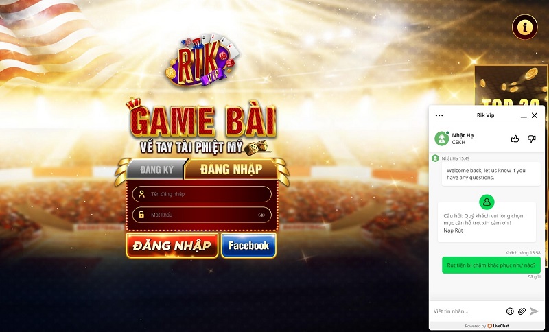 Rikvip - Cổng game cá cược đổi thưởng uy tín số 1 Việt Nam 3 Cổng game rikvip mang lại tỷ lệ đổi thưởng cực cao
