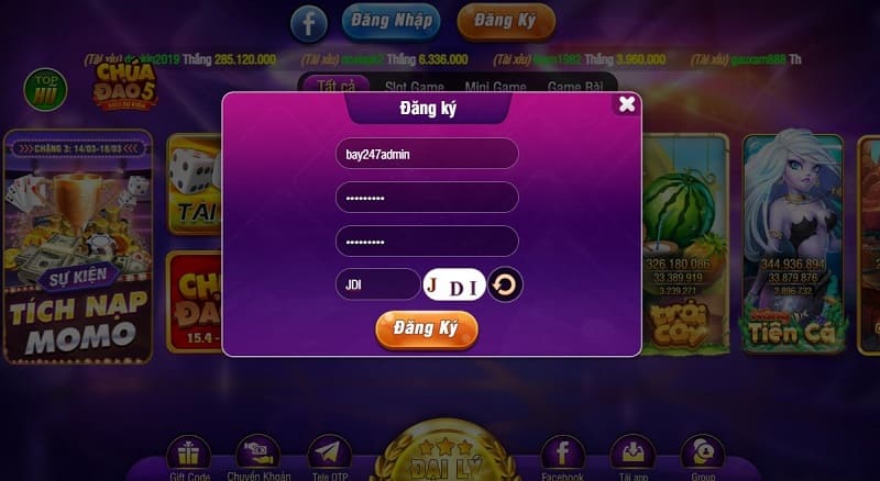 Cổng game Bay247 - Chiến game mỗi ngày, nhận ngay thưởng lớn 4 Đăng ký tài khoản tại Bay247 hết sức thú vị
