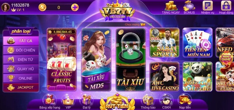 Vb777 - Cổng game bài đổi thưởng uy tín chào làng game Việt 3 Giao diện cổng game vb777 được đầu tư thiết kế chăm chút