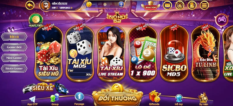Nohu52 – Thiên đường giải trí đẳng cấp nhất của game thủ 3 Giao diện nohu52 bắt mắt, bắt trend với tông màu tím