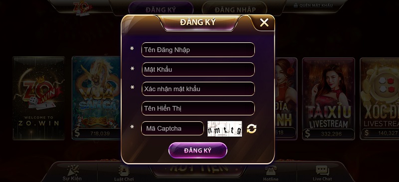 Zowin丨zowinx.com - Địa chỉ giải trí đỉnh cao hàng đầu 2023 6 Hoàn thiện đủ thông tin cần thiết khi đăng ký tài khoản tại Zowin