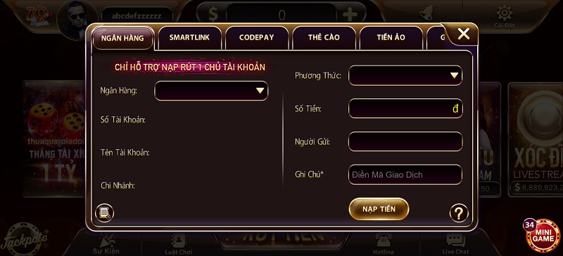 Zowin丨zowinx.com - Địa chỉ giải trí đỉnh cao hàng đầu 2023 4 Nạp tiền an toàn với tỷ lệ 1:1 tại cổng game bài Zowin