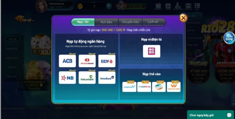 Rio66 – Cổng game giải trí được yêu thích nhất 2023 6 Nạp tiền tại rio66 đơn giản, tiết kiệm thời gian