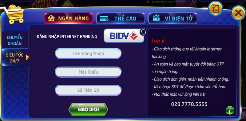 Rikvip - Cổng game cá cược đổi thưởng uy tín số 1 Việt Nam 5 Thao tác nạp tiền rikvip chỉ với 4 bước đơn giản
